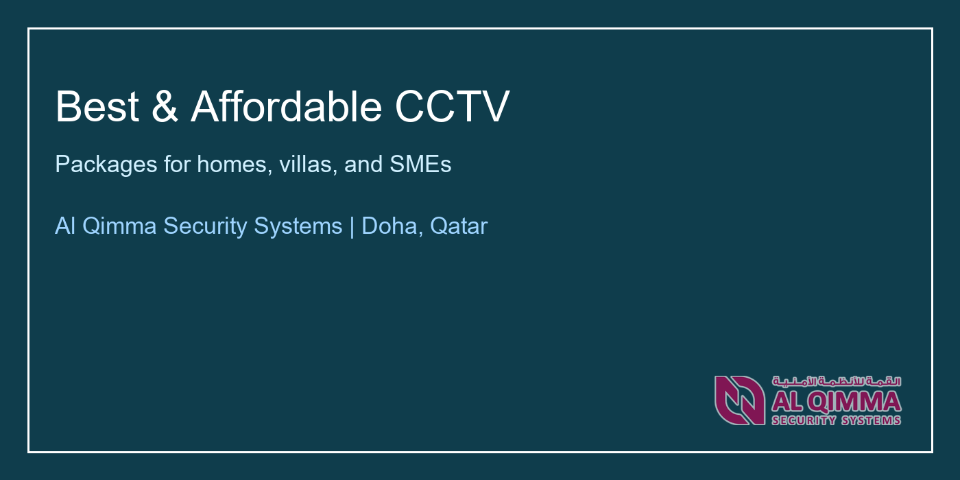 Al Qimma Security Systems best and affordable CCTV banner